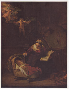 Holy Family with Angels by Rembrandt